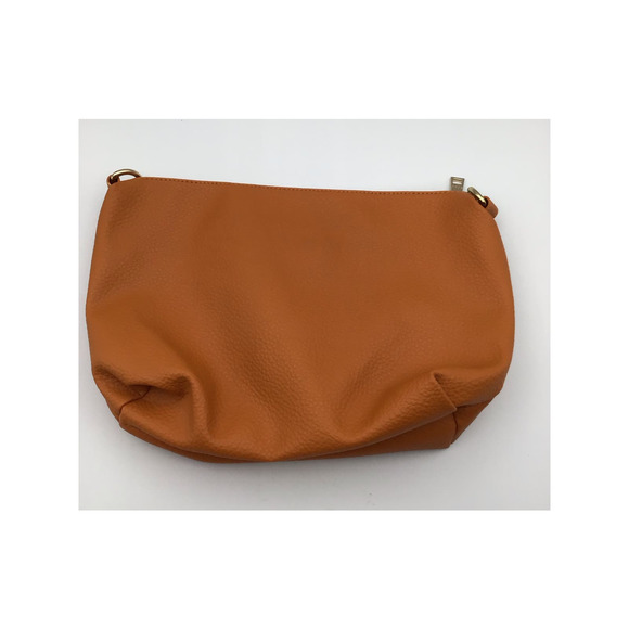 BCBG Paris Hobo Purse Bag Pebble Polyurethane Leather Orange - Picture 2 of 13